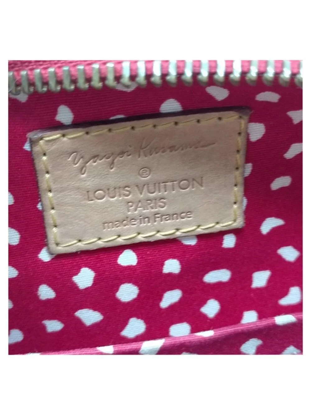 Authentic Louis Vuitton x Yayoi Kusama Papillon Monogram Dots Red Shoulder Bag